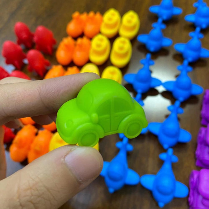 Montessori Conjunto De Contagem Animal Brinquedo Colorido Educacional Criativo