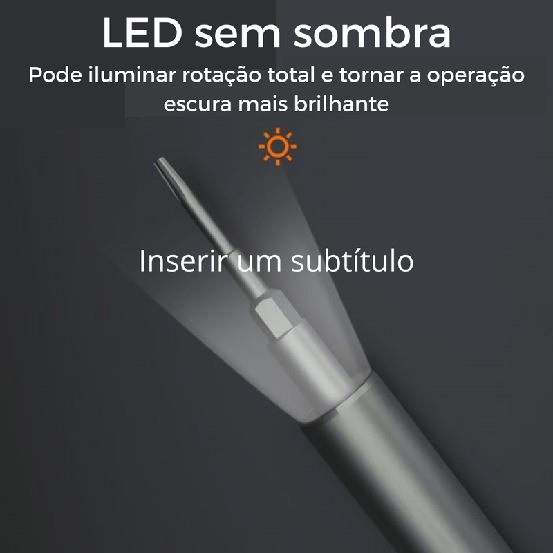Chave De Fenda Elétrica Multifuncional | kit Completo