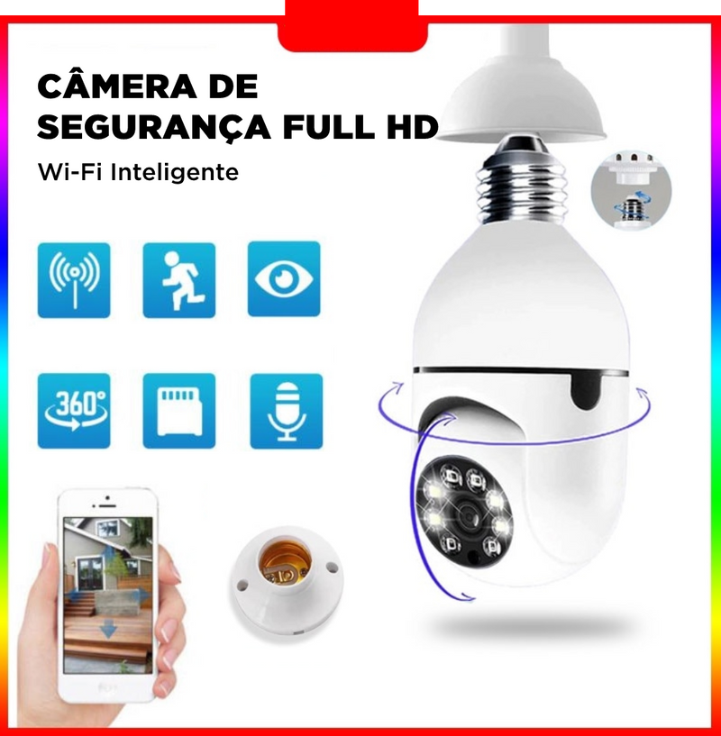 Câmera De Segurança Full HD | Wi-Fi Inteligente