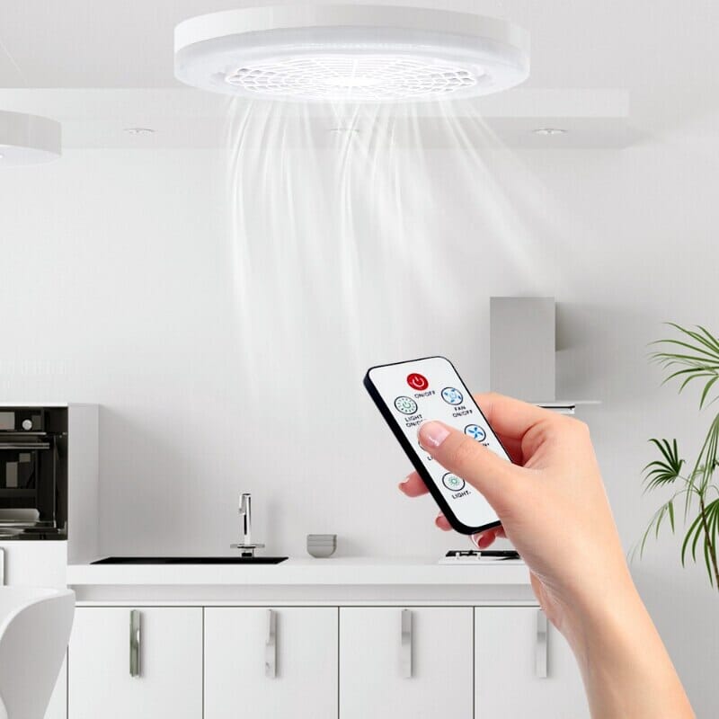 Luminária LED com Ventilador de Teto | EcoLight