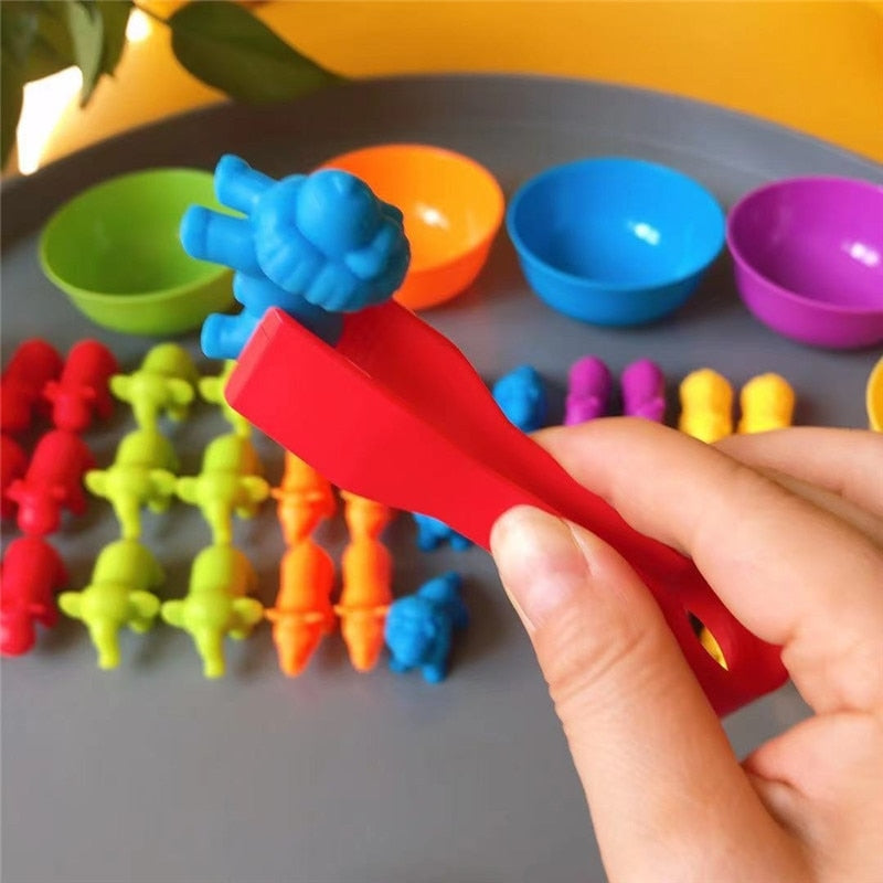 Montessori Conjunto De Contagem Animal Brinquedo Colorido Educacional Criativo