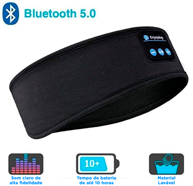 Bloqueio de Luz e Ruídos | SleepTech + Fones de ouvido Bluetooth