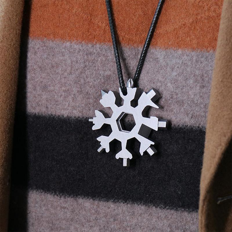 Chave Multifuncional Floco de Neve 18 Em 1 | Snowflake Tool